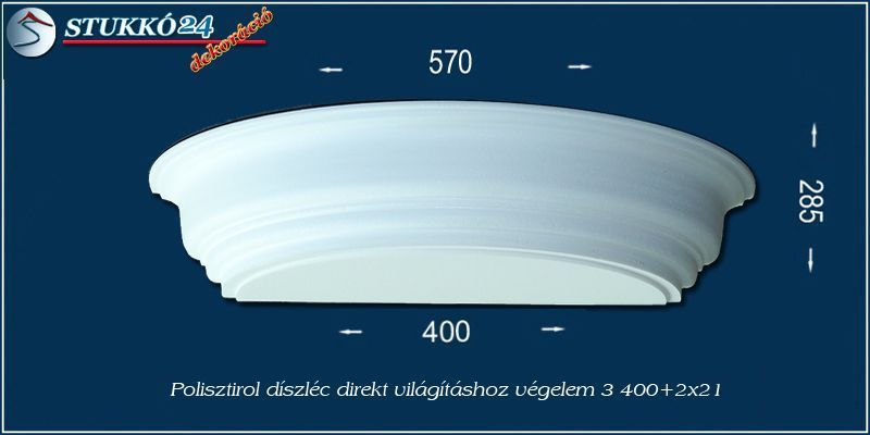 Mennyezeti led spot lámpa polisztirol stukkók Abony végelem 3 400+2x21