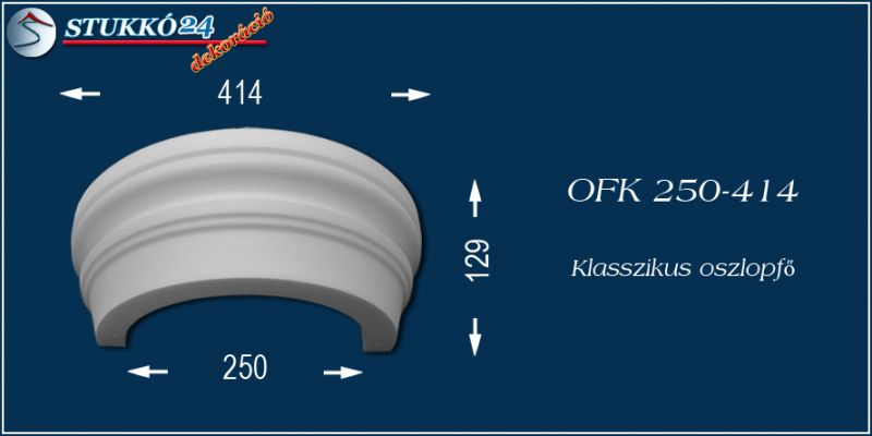 Polisztirol oszlopfő klasszikus OFK 250/414