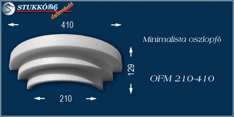 Polisztirol oszlopfő minimalista OFM 210/410
