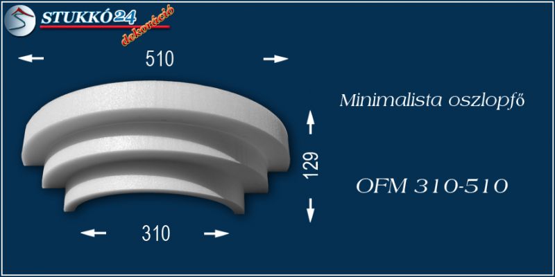 Polisztirol oszlopfő minimalista OFM 310/510