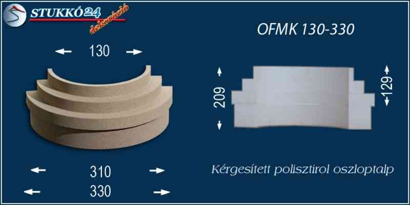 Oszloptalp kvarchomok-műgyanta bevonattal OFMK 130/330