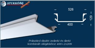 Mennyezetvilágítás spot lámpa, Led szalag polisztirol stukkó használatával Győr 400+2x209