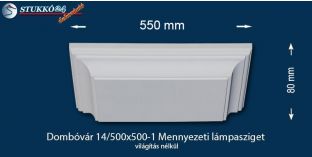 Dombóvár 14/500x500-1 polisztirol mennyezeti világítás
