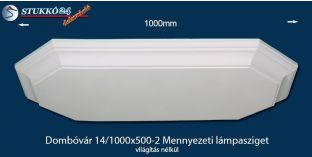 Design lámpa, mennyezeti lámpasziget Dombóvár 14/1000x500-2 világítás nélkül