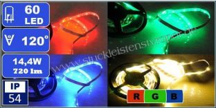 Kültéri RGB LED szalag, színes LED szalag 5050-60