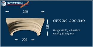 Kérgesített polisztirol klasszikus oszlopfő talppal OFK-2K 220/340