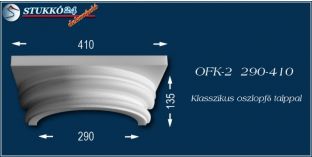 Polisztirol klasszikus oszlopfő talppal OFK-2 290-410