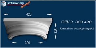 Polisztirol klasszikus oszlopfő talppal OFK-2 300/420