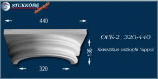 Polisztirol klasszikus oszlopfő talppal OFK-2 320/440