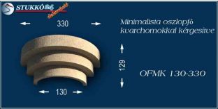 Minimalista polisztirol oszlopfő kvarchomok burkolattal OFMK 130/330