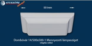 Dombóvár 14/500x500-1 polisztirol mennyezeti világítás