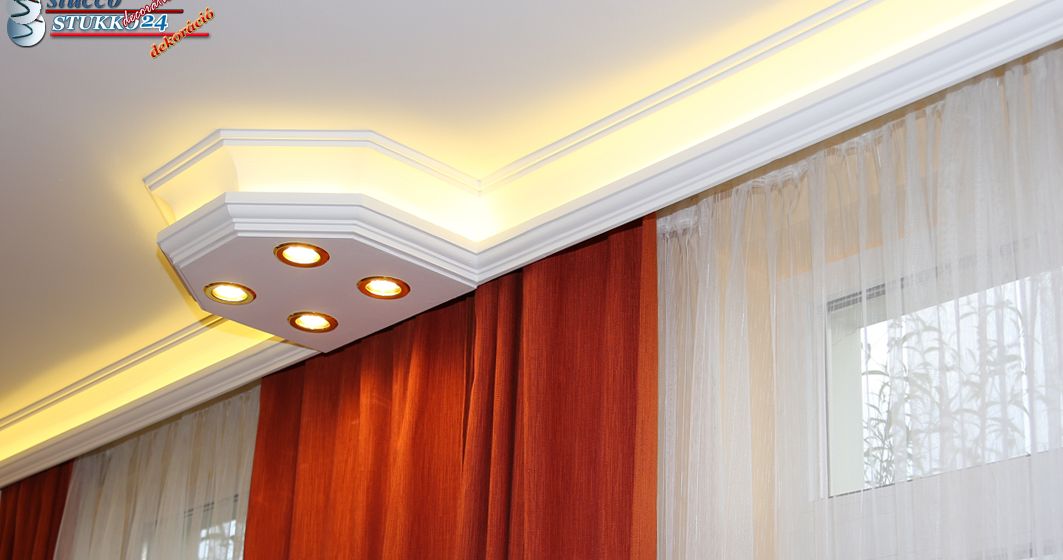 Led rejtett világítás, Led szalag, hangulatvilágítás - LED stukkó