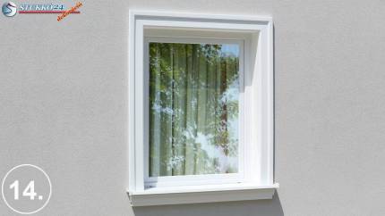 Egyszerű ablakkeret Szarvas 120 díszléccel
