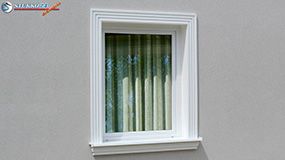 Ablakkeret egyféle ablak díszléccel