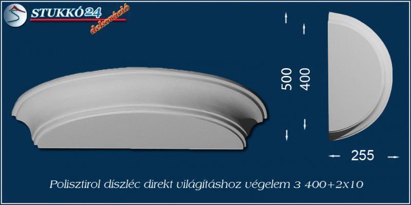 Led spot izzó világítás polisztirol stukkó Érd végelem 3 400+2x10