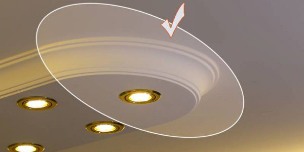 Led spot izzó világítás polisztirol stukkó Érd végelem 3 400+2x10