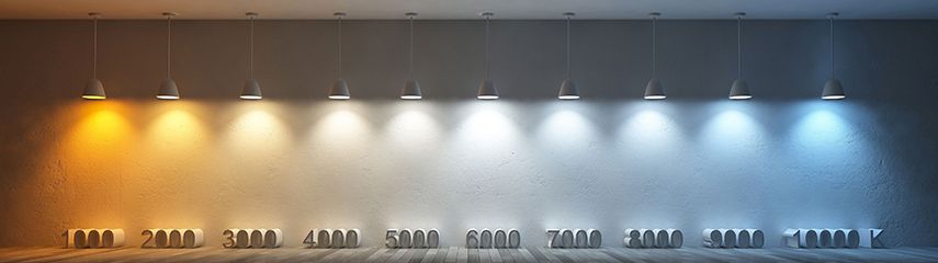 LED világítás különböző színhőmérsékletek