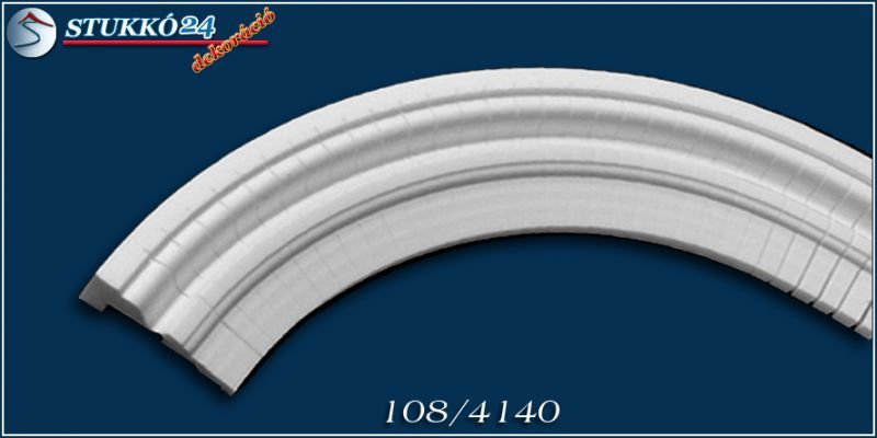 Budapest 108 homlokzati díszléc, belső ívre hajlítható díszléc