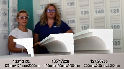 kültéri díszlécek homlokzatdíszítéshez három méretben kültéri díszlécek homlokzatdíszítéshez három méretben