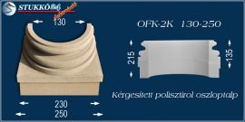 Bordázott polisztirol oszloptest kérgesítve OBK 130/166