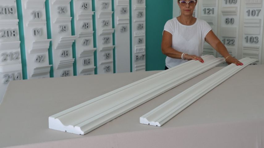 kültéri stukkó két méretben azonos mintával kültéri stukkó két méretben azonos mintával