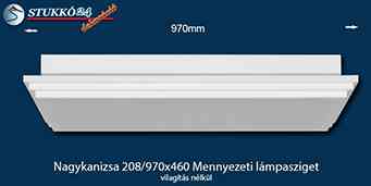Design lámpa, mennyezeti lámpasziget Nagykanizsa 208/970x460 világítás nélkül