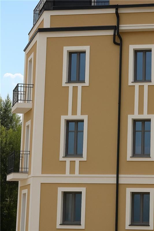 modern homlokzat Fót 123 kültéri díszléccel modern homlokzat Fót 123 kültéri díszléccel