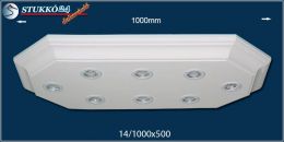 Mennyezeti LED spotlámpa Dombóvár 14/1000x500-2 meleg fehér