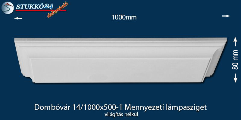 Mennyezeti lámpasziget Dombóvár 14/1000x500-1 világítás nélkül