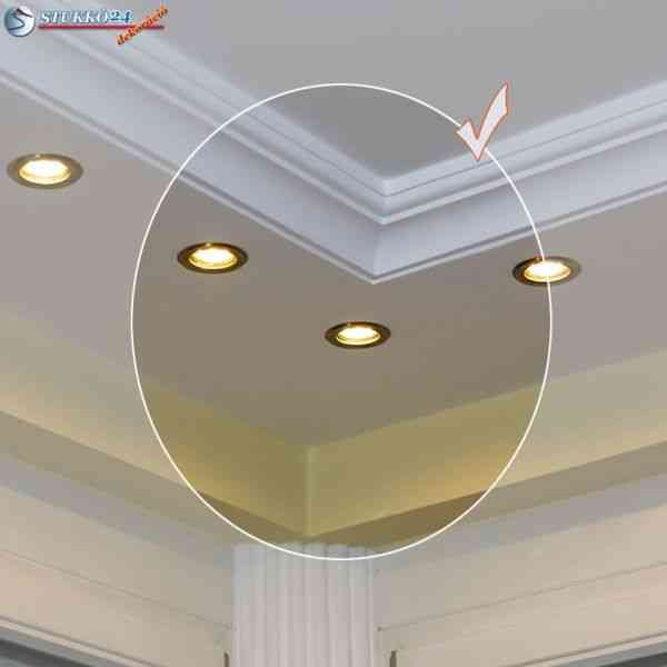 Spot lámpa világítás polisztirol díszléc Dombóvár belső sarok 400+14