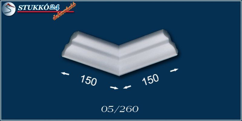 Belső sarokelem polisztirol díszléchez Belső sarokelem polisztirol díszléchez