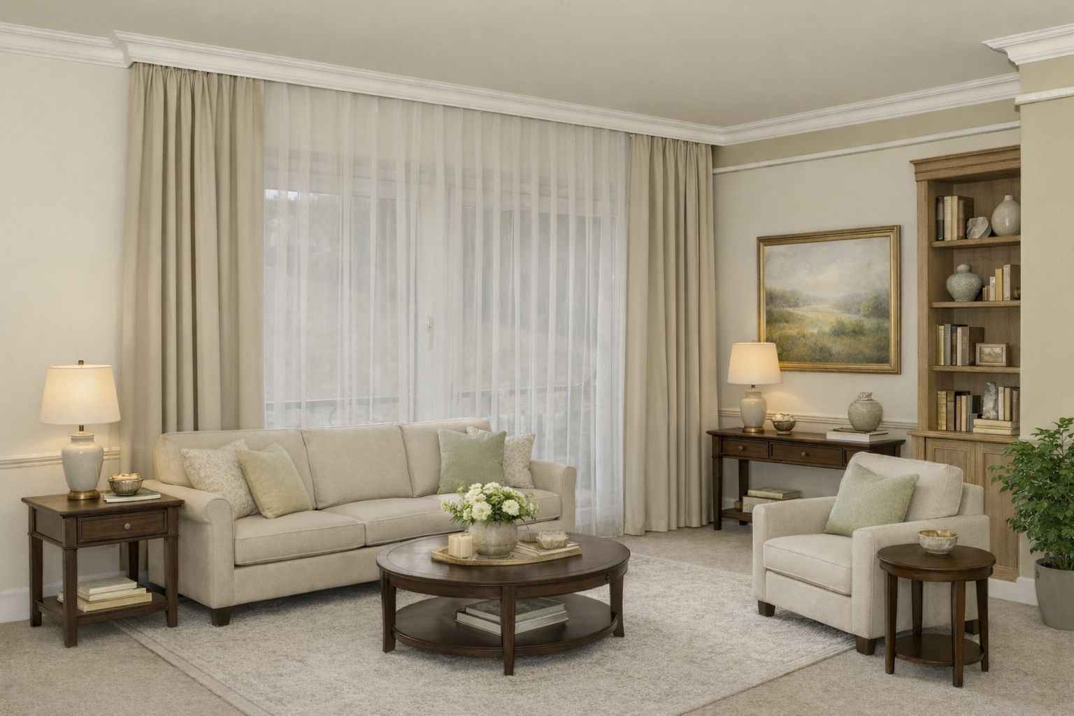 Függönykarnis eltakarása stukkó díszléccel Függönykarnis eltakarása stukkó díszléccel