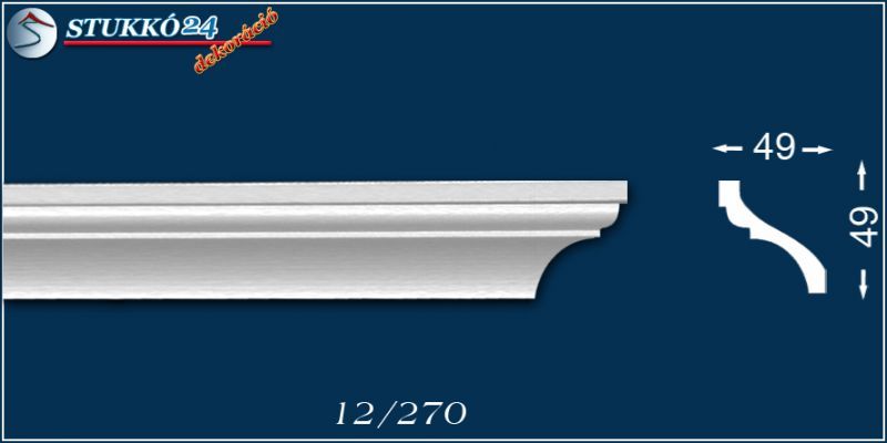 Gyula 12 polisztirol díszléc Gyula 12 polisztirol díszléc