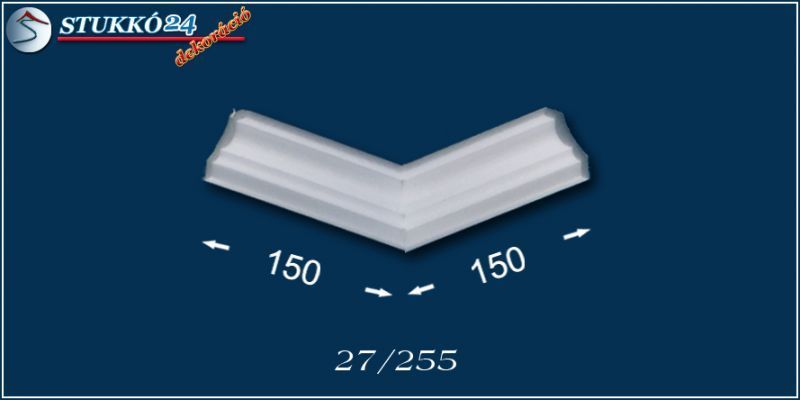 Polisztirol stukkó Hatvan 27 belső sarokelem Polisztirol stukkó Hatvan 27 belső sarokelem