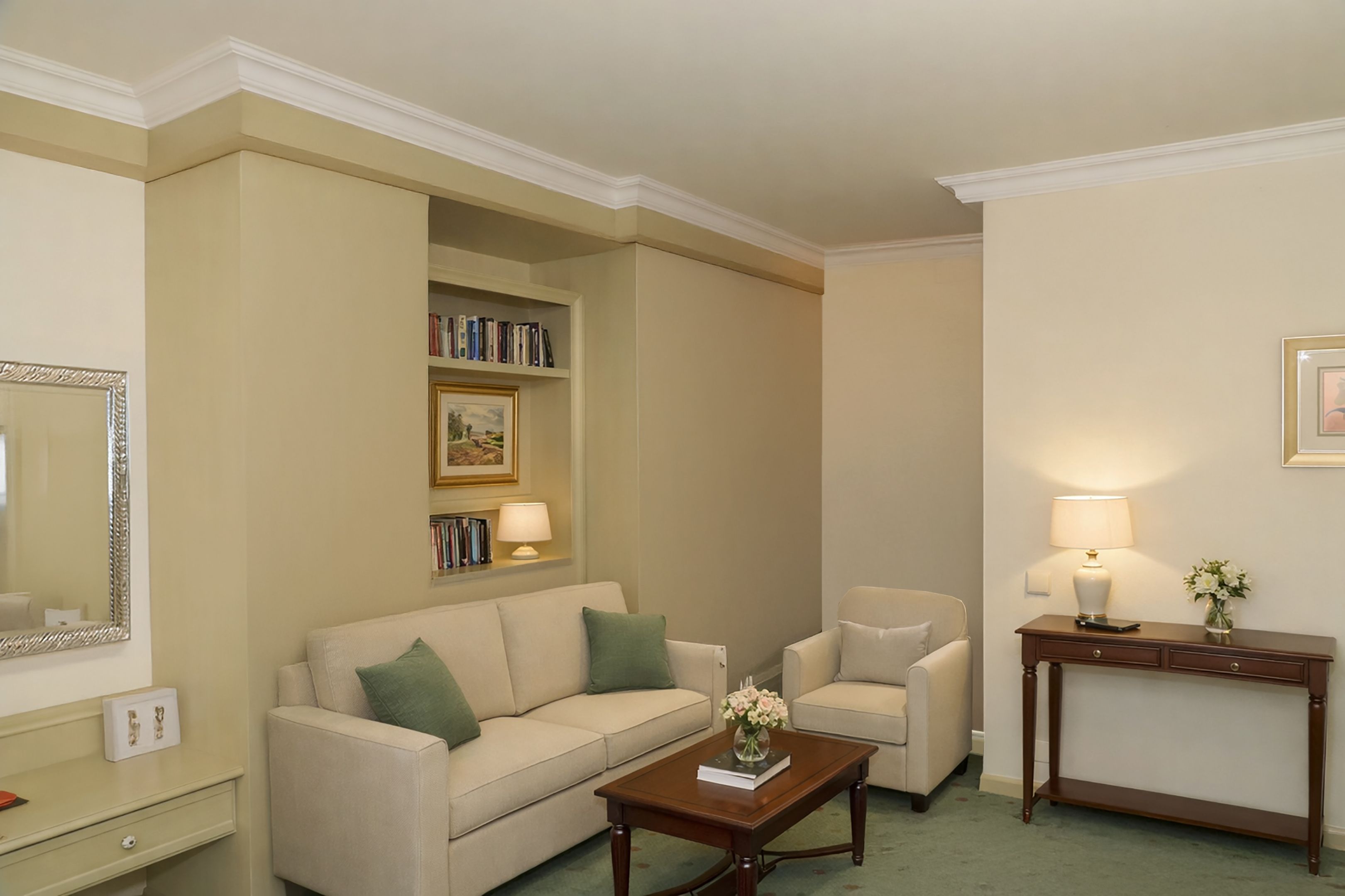 klasszikus stílusú nappali Vác 09 stukkó díszléccel klasszikus stílusú nappali Vác 09 stukkó díszléccel