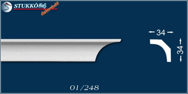Stukkó díszléc Makó 01