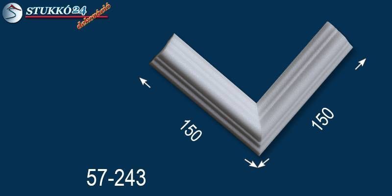 Mennyezeti,oldalfali polisztirol díszléc sarokelem Dunaújváros 57