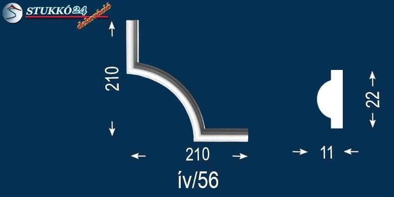 Oldalfali, mennyezeti stukkó Miskolc ív 56