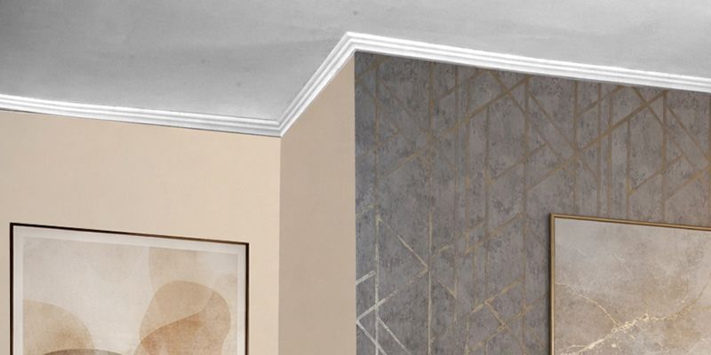 Külső sarokelem polisztirol díszléche