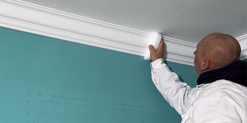 Polisztirol holkerléc Abony profilsimító sarok 21