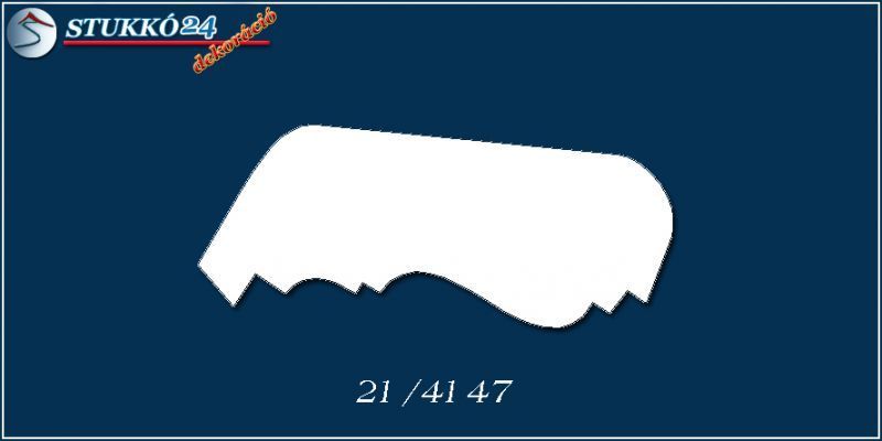 Polisztirol holkerléc Abony profilsimító sarok 21