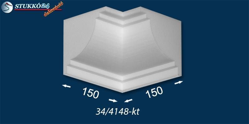 Polisztirol stukkó karnistakaró belső sarok Salgótarján 34
