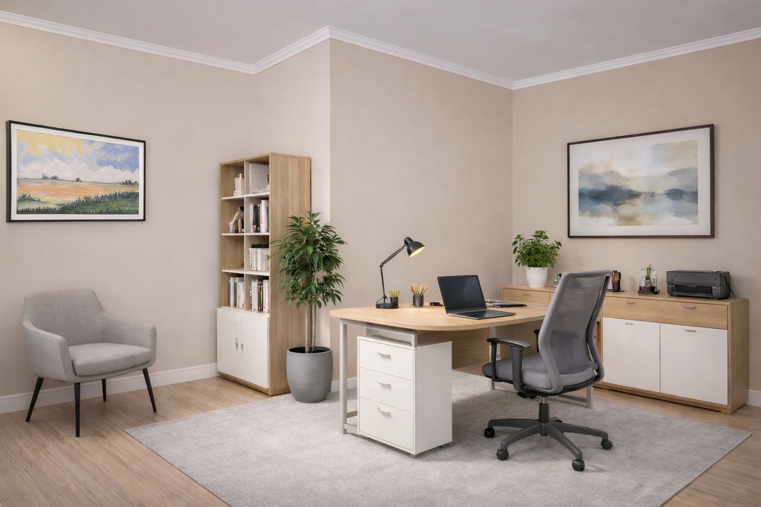 Stukkó díszléc az irodában