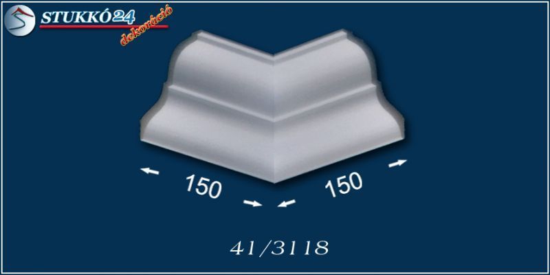 Polisztirol léc belső sarok Szekszárd 41