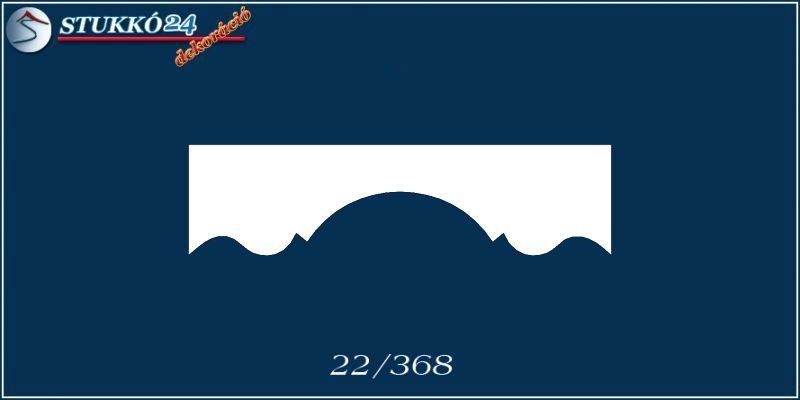 Stukkó díszléc Szigethalom 22 negatív profil