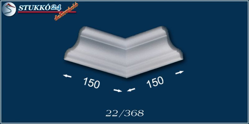 Stukkó díszléc Szigethalom 22 belső sarokelem