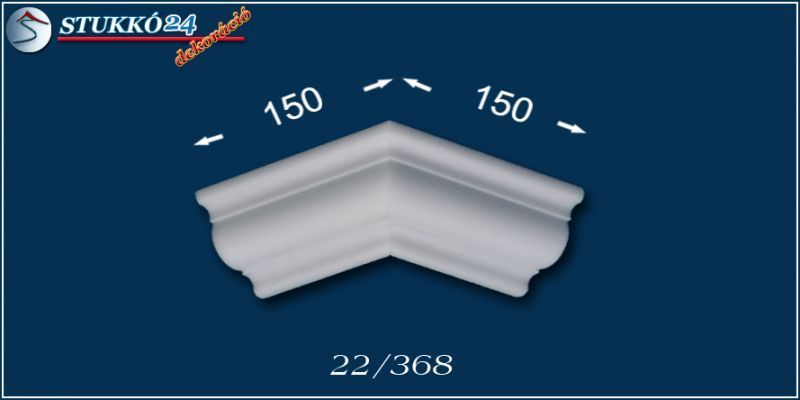 Stukkó díszléc Szigethalom 22 külső sarokelem