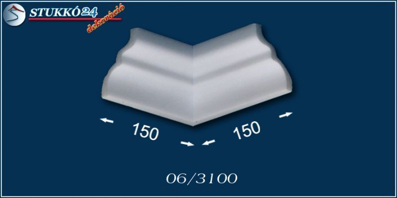 Belső sarokelem polisztirol díszléchez Belső sarokelem polisztirol díszléchez