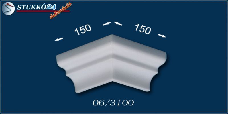 Külső sarokelem polisztirol díszléchez Külső sarokelem polisztirol díszléchez