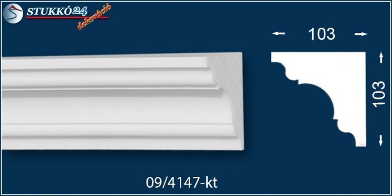 Stukkó díszléc karnistakaró Vác 09 Stukkó díszléc karnistakaró Vác 09